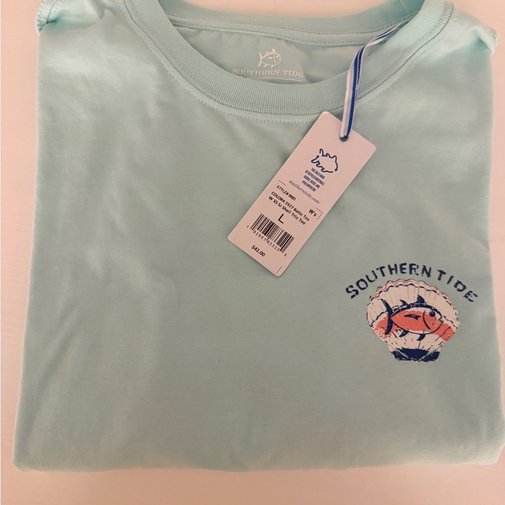 NWT Southern Tide Aqua Tee